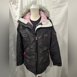 Levi’s - Black & Purple Insulated Snowboard/Ski Jacket - (M)